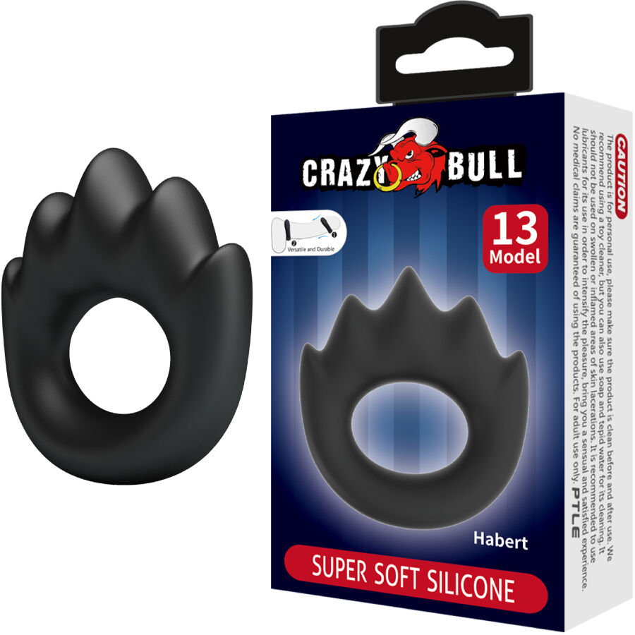 Anneau de plaisir ajustable en silicone Habert Modèle 13 — CRAZY BULL