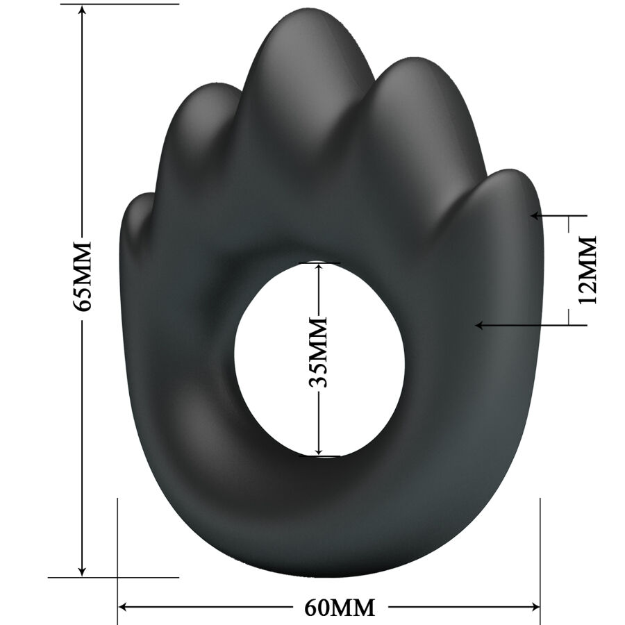 Anneau de plaisir ajustable en silicone Habert Modèle 13 — CRAZY BULL