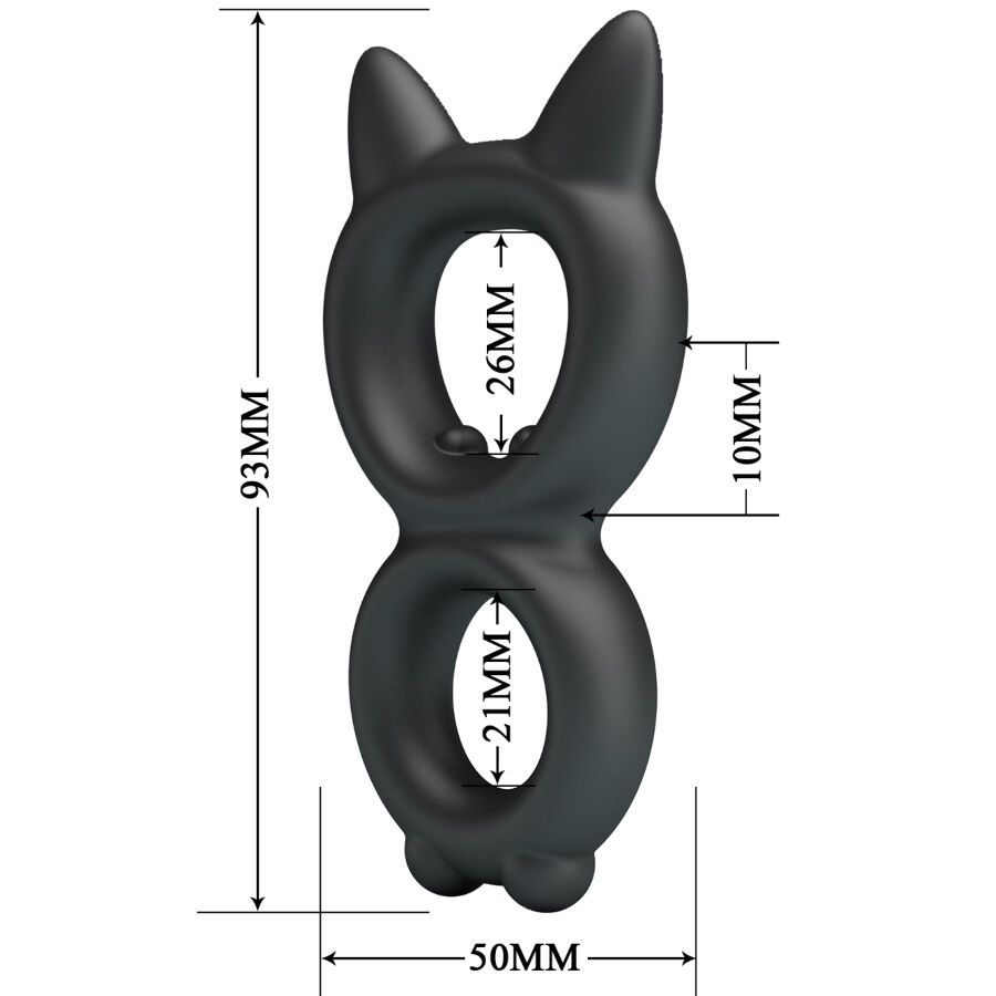 Bague double en silicone Toran modèle 20 — CRAZY BULL