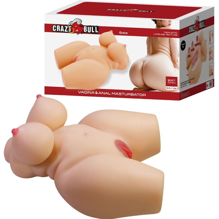Torse féminin réaliste double stimulation — CRAZY BULL
