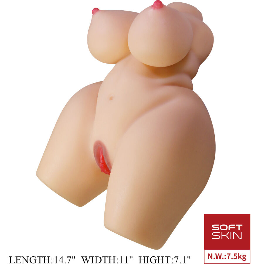 Ultra-Realistic Female Torso with Dual Stimulation — CRAZY BULL