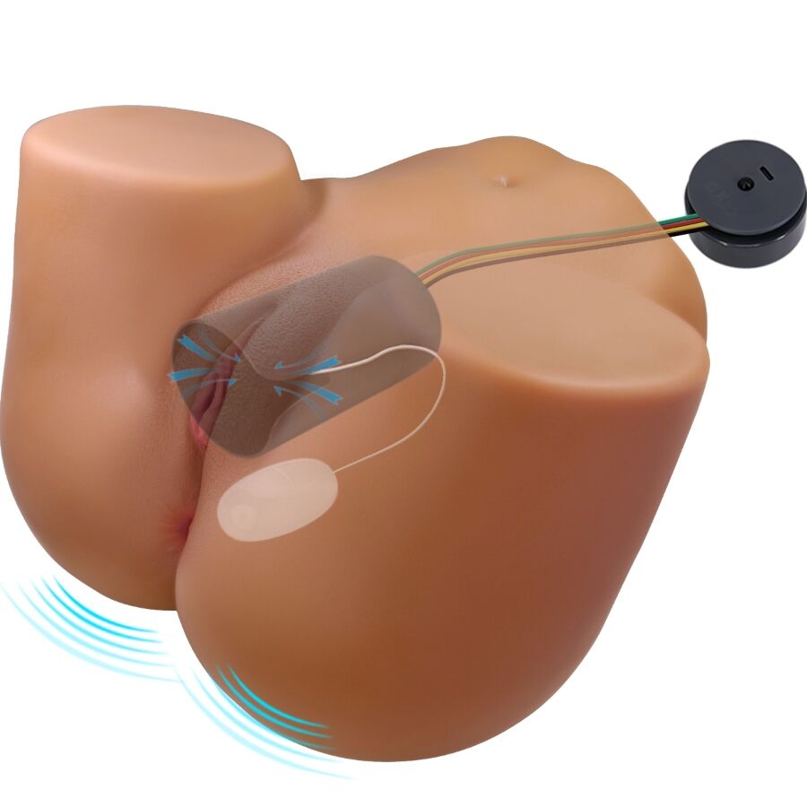 Realistic Vibrating & Suction Female Masturbator — CRAZY BULL