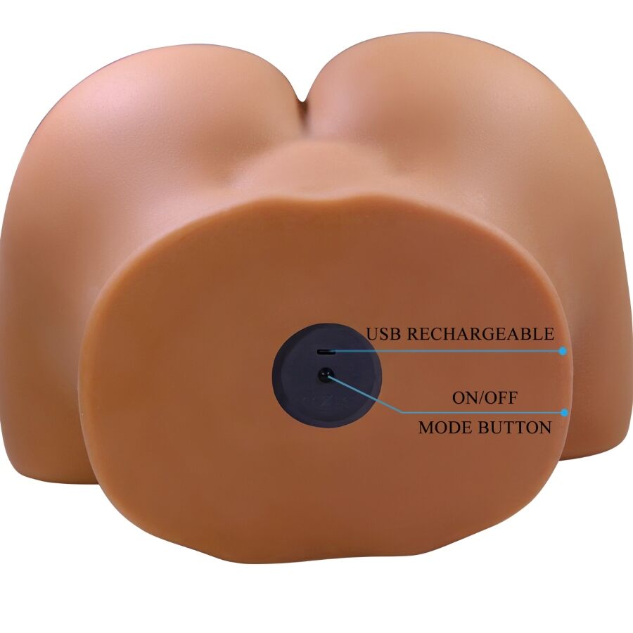 Realistic Vibrating & Suction Female Masturbator — CRAZY BULL