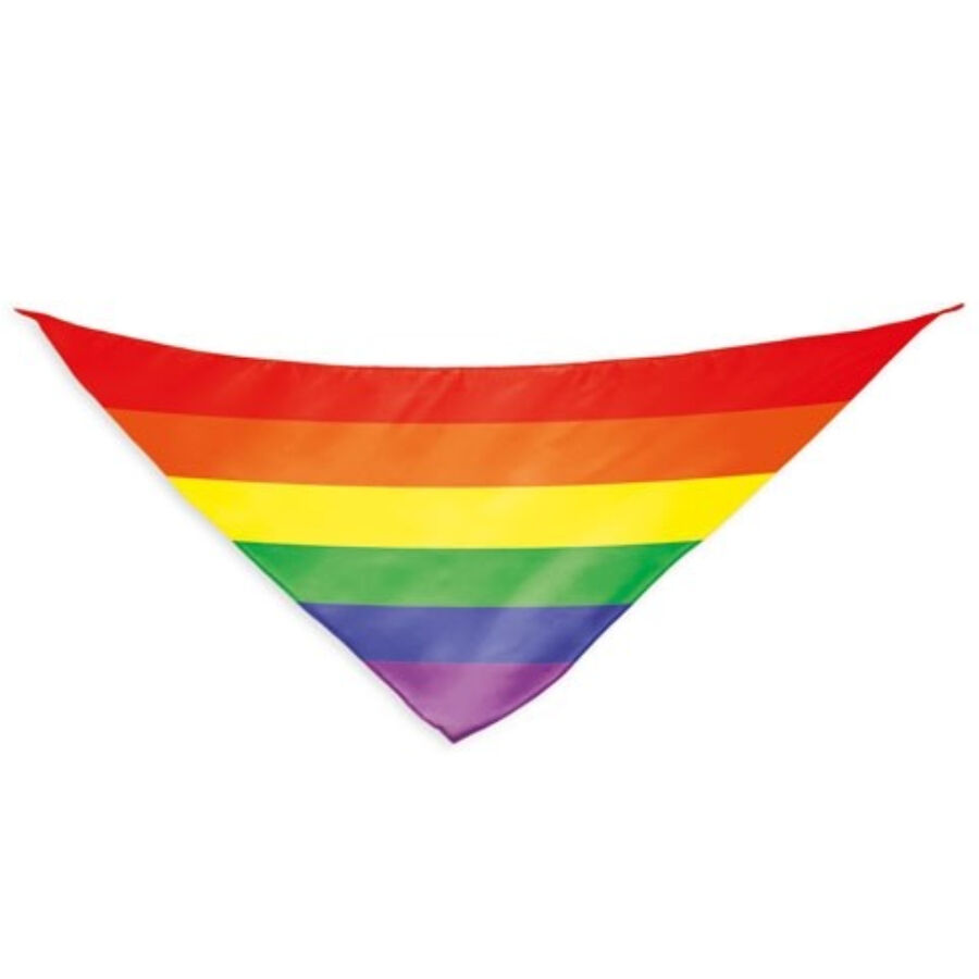 Écharpe triangulaire coton drapeau arc-en-ciel — PRIDE