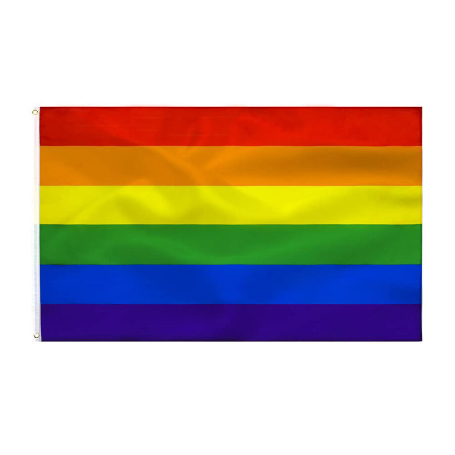 Drapeau arc-en-ciel fierté 90x150 cm — PRIDE