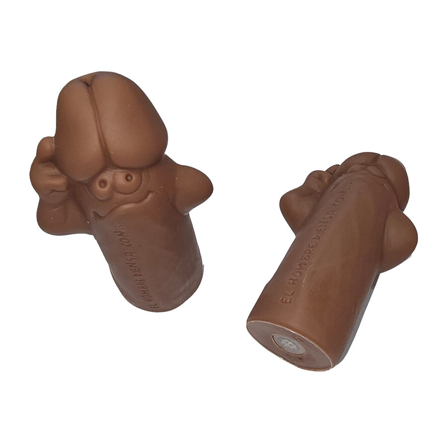 Sifflet coquin en forme de pénis marron — DIABLO PICANTE