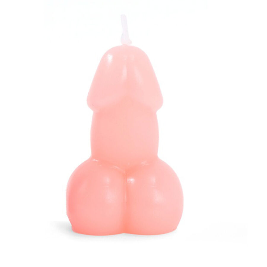 Bougie humoristique rose en forme de pénis — DIABLO PICANTE