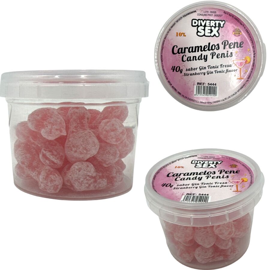 Bonbons en forme de pénis saveur gin tonic (20 pièces) — DIABLO PICANTE