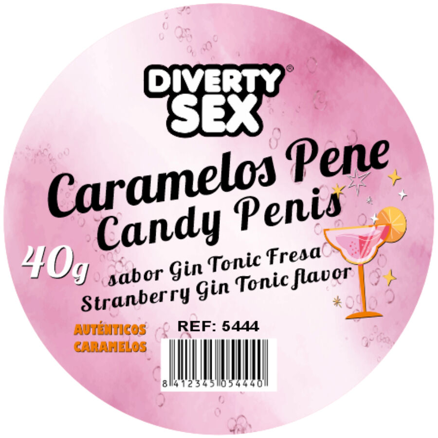 Caramelle a forma di pene al gusto gin tonic (20 pezzi) — DIABLO PICANTE