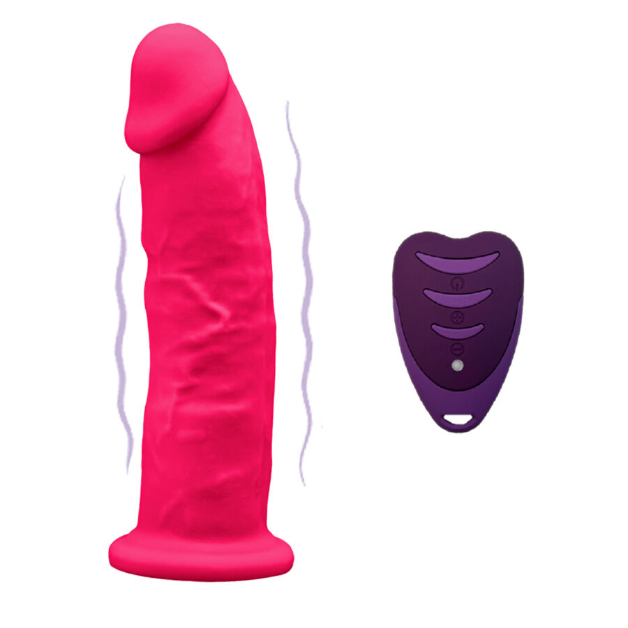 Pénis réaliste vibrant rose modèle 2 avec télécommande — SILEXD