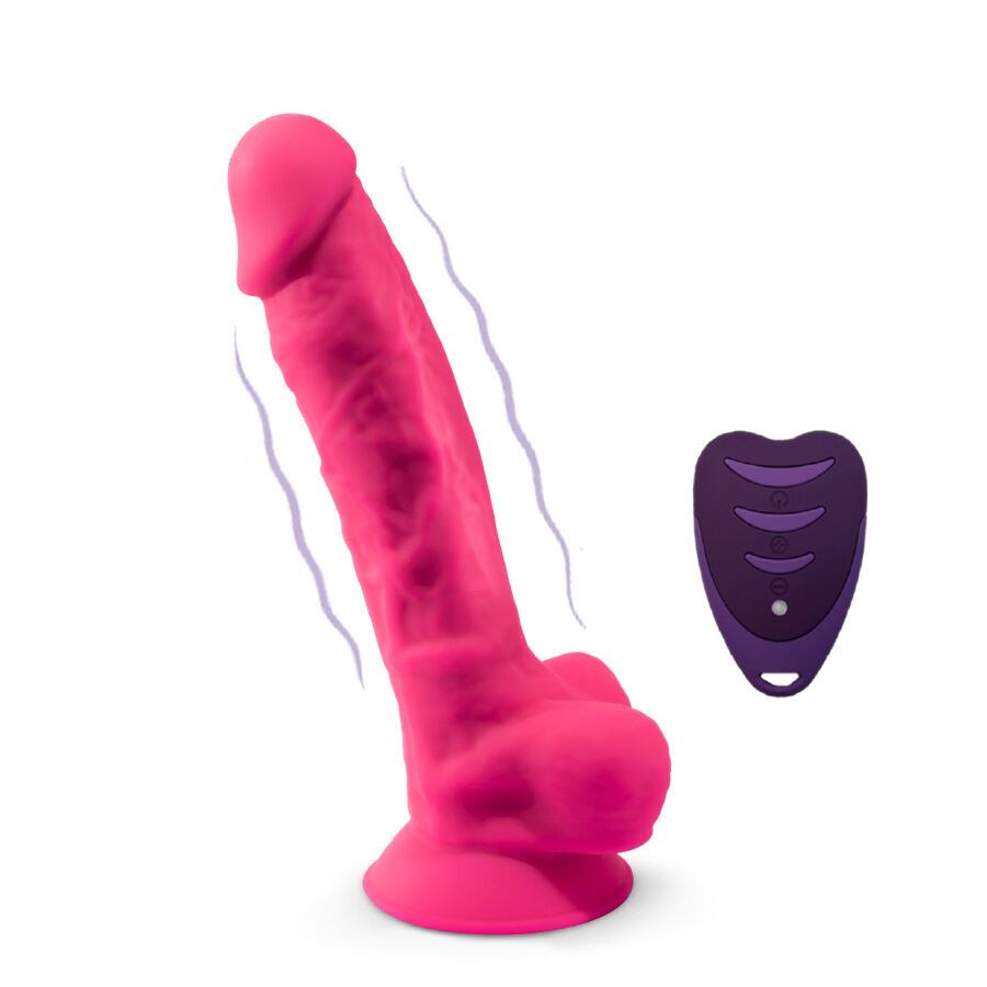 Godemichet réaliste vibrant rose 10 modes avec télécommande — SILEXD