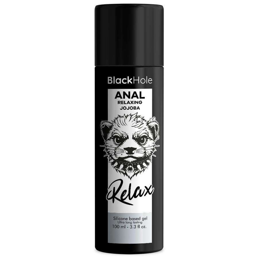 Gel lubrifiant anal relaxant au jojoba, base silicone — BLACK HOLE