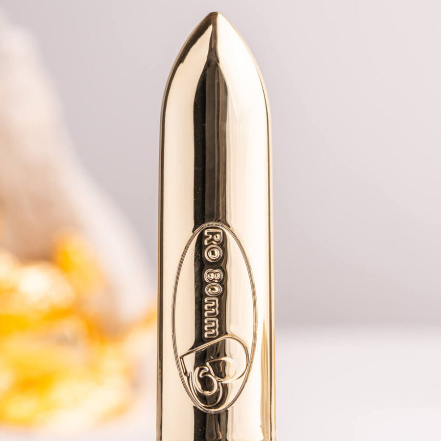 Mini vibromasseur champagne doré — ROCKS-OFF