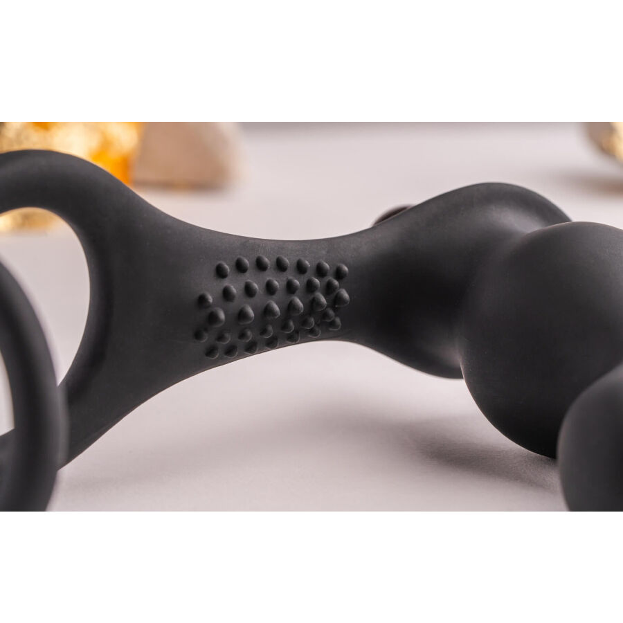 Plug anal avec anneau vibrant double stimulation — ROCKS-OFF