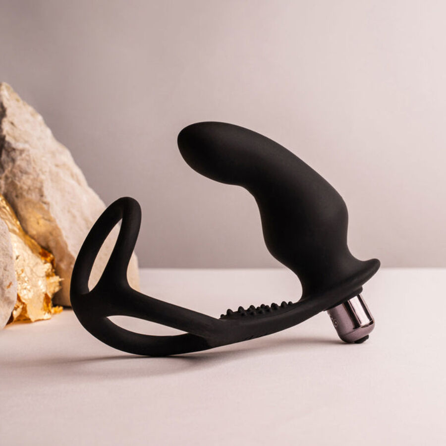 Plug anal avec anneau vibrant double stimulation — ROCKS-OFF