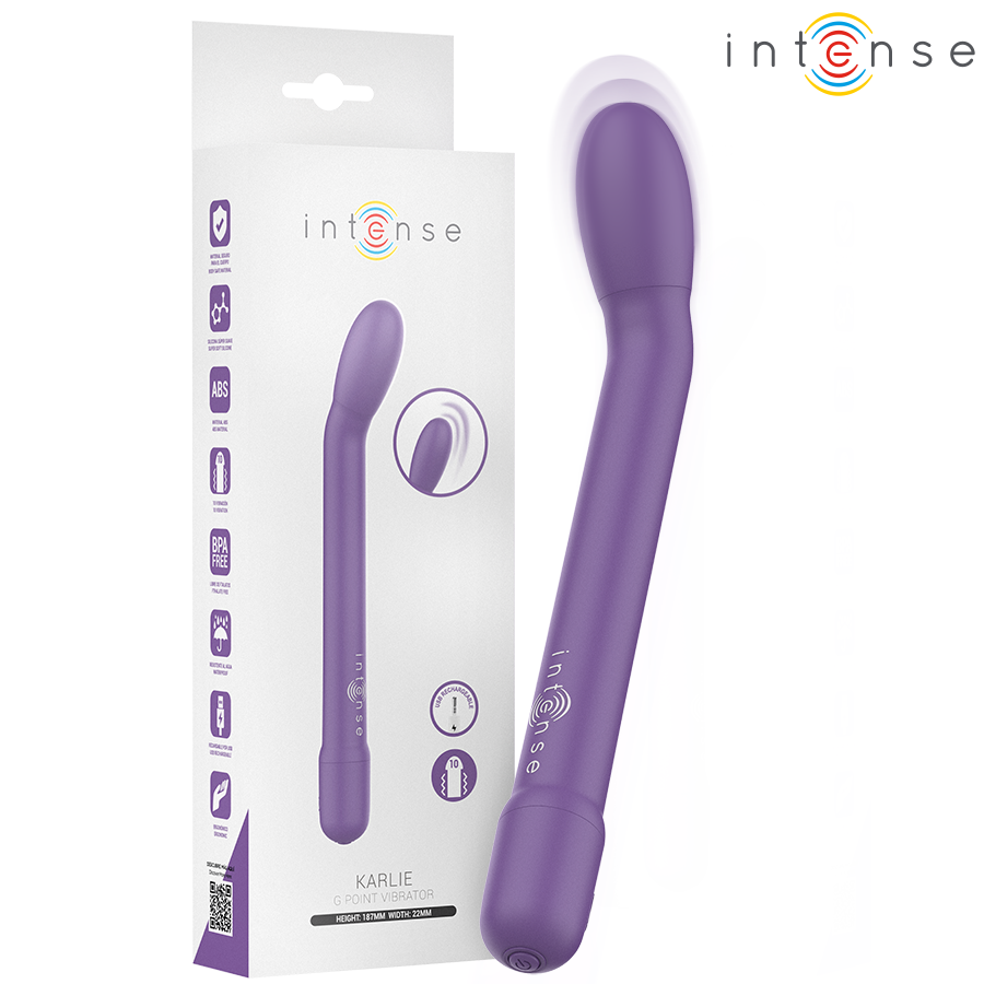 Stimulateur point G rechargeable Karlie violet — INTENSE HIGH TECH