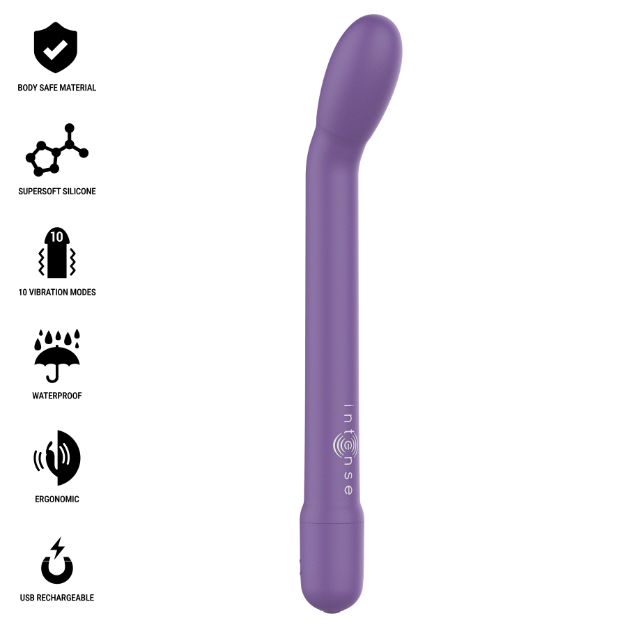 Stimulateur point G rechargeable Karlie violet — INTENSE HIGH TECH