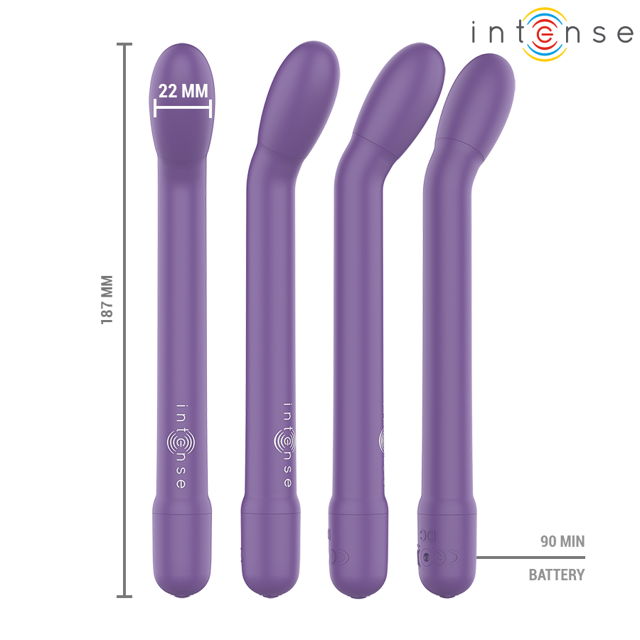 Stimulateur point G rechargeable Karlie violet — INTENSE HIGH TECH