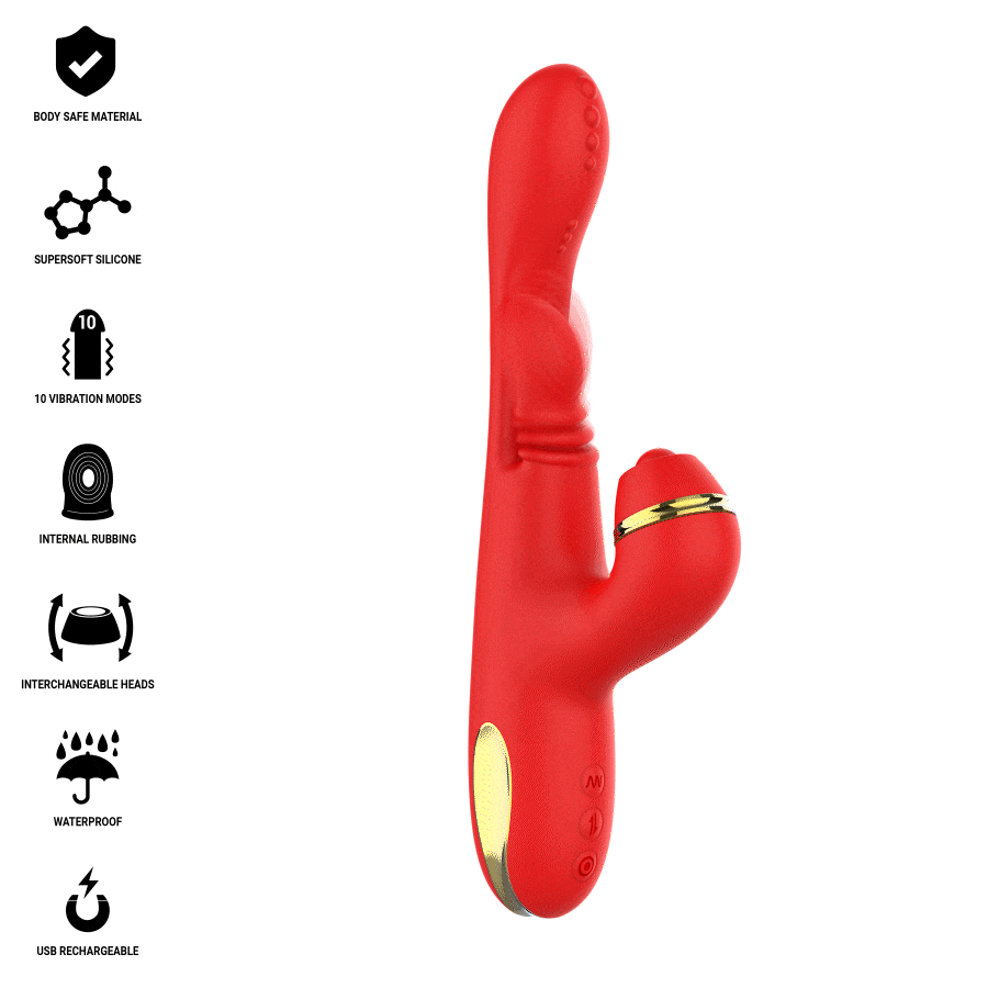 Stimulateur multifonction Katy 4 têtes interchangeables — INTENSE HIGH TECH
