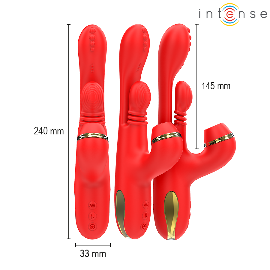 Stimulateur multifonction Katy 4 têtes interchangeables — INTENSE HIGH TECH