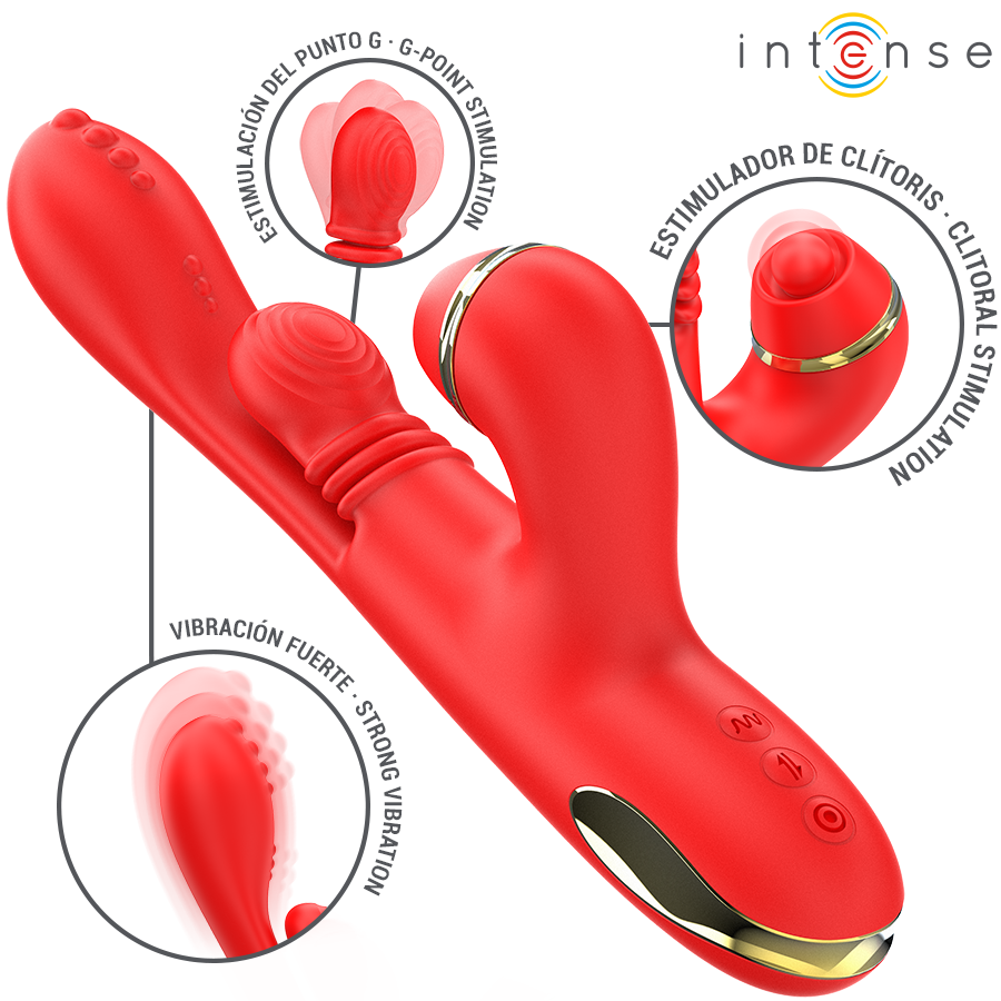 Stimulateur multifonction Katy 4 têtes interchangeables — INTENSE HIGH TECH