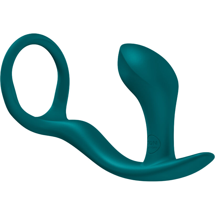 Duo anneau pénien et plug anal vert — FUN FACTORY