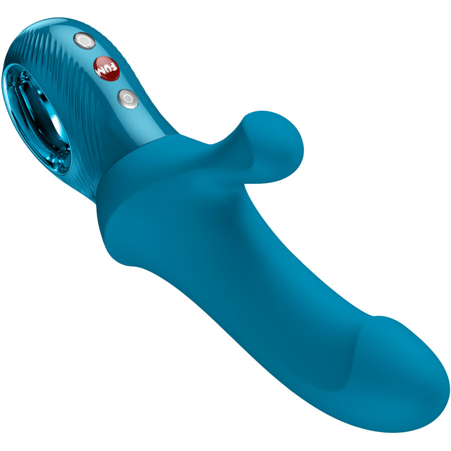 Pulsateur de lapin à courbe bi-stronic aquamarine — FUN FACTORY