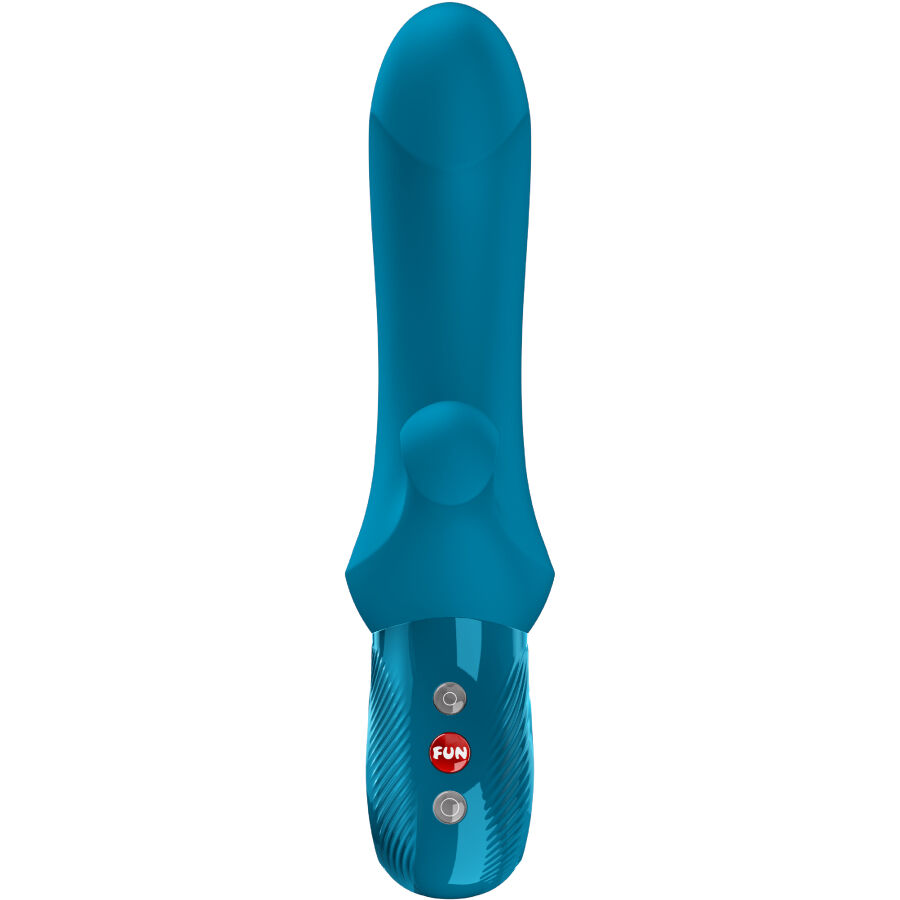 Pulsateur de lapin à courbe bi-stronic aquamarine — FUN FACTORY