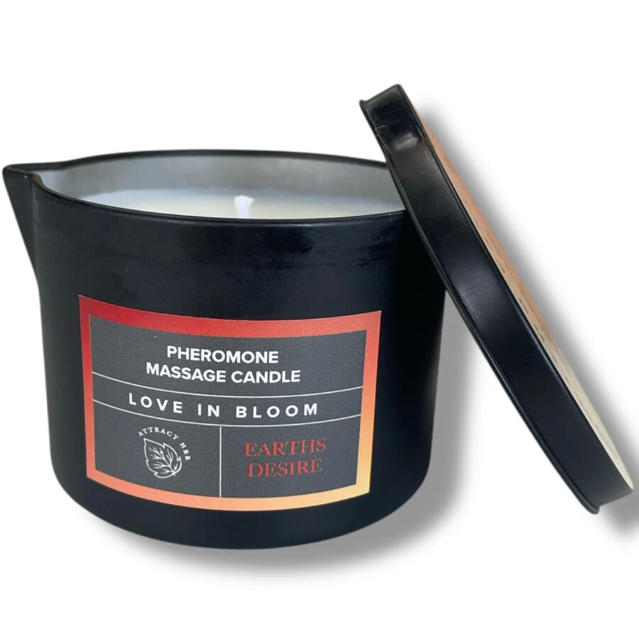 Bougie de massage aux phéromones Bloom Earths Desire — EYE OF LOVE