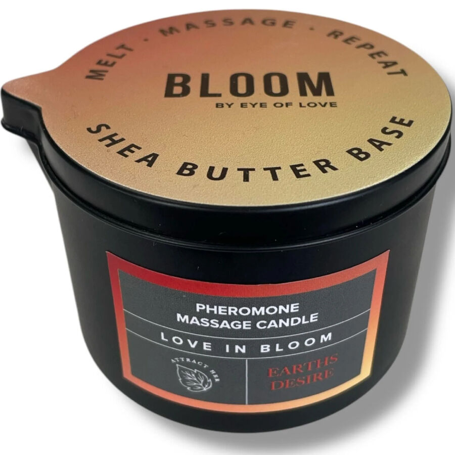 Bougie de massage aux phéromones Bloom Earths Desire — EYE OF LOVE