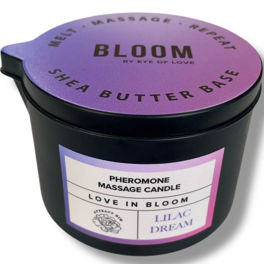 Bougie de massage parfumée aux phéromones Lilac Dream — EYE OF LOVE