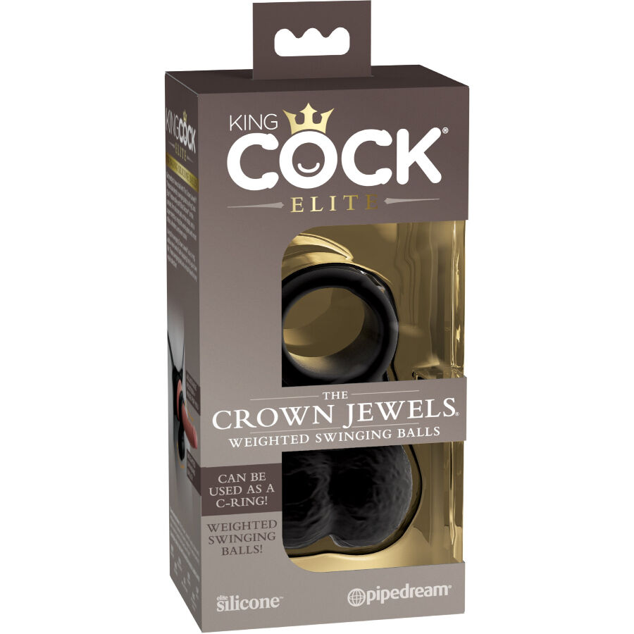 Esferas de Prazer Coroadas em Silicone Elite — KING COCK