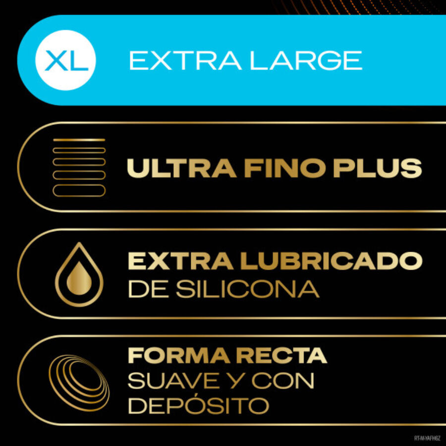 Préservatifs ultra-fins sans latex Connexion Totale XL — DUREX CONDOMS