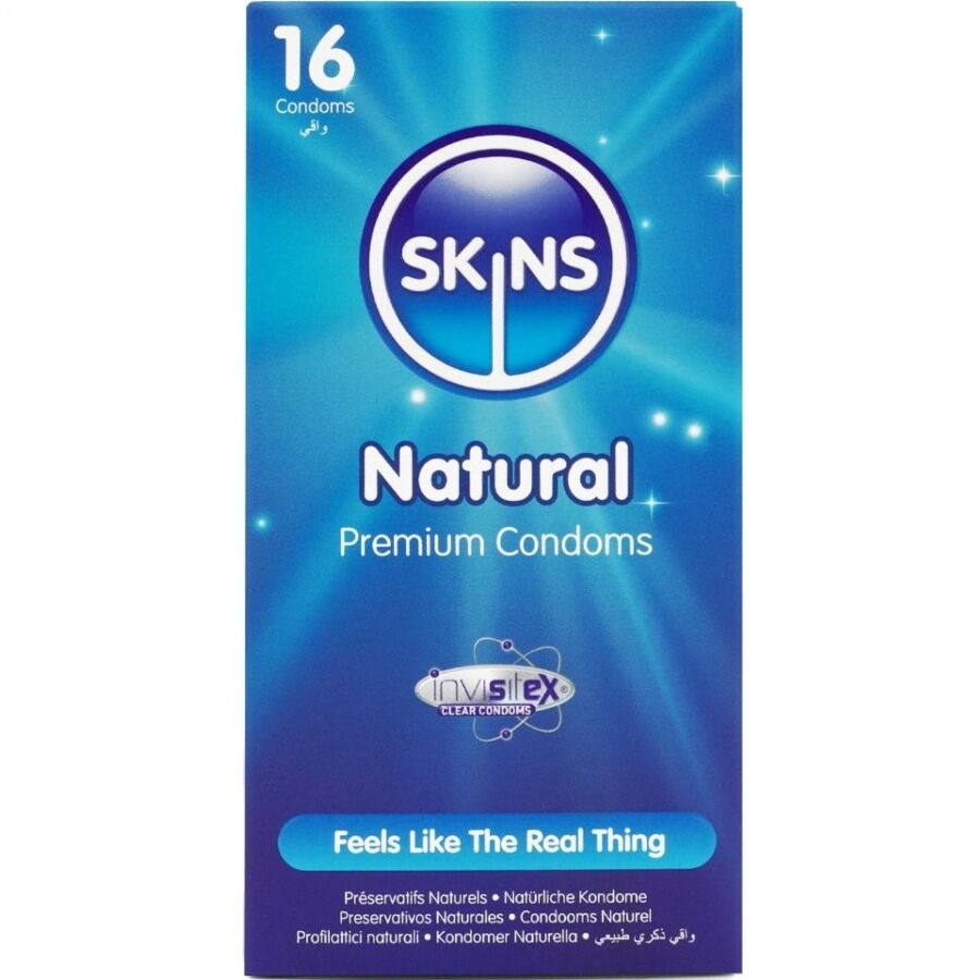 Pack de 16 préservatifs naturels ultra-fins — SKINS