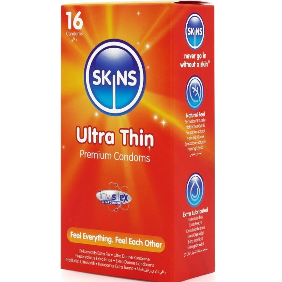 Pack de 16 préservatifs ultra fins premium — SKINS