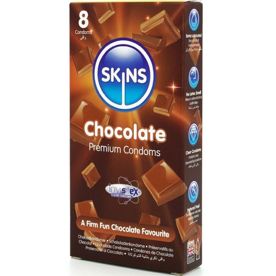 Pack de 8 préservatifs premium chocolat — SKINS