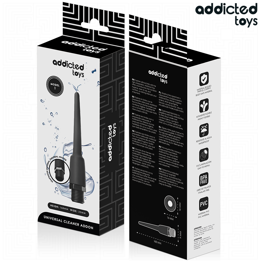 Nettoyant anal doux avec adaptateur universel — ADDICTED TOYS