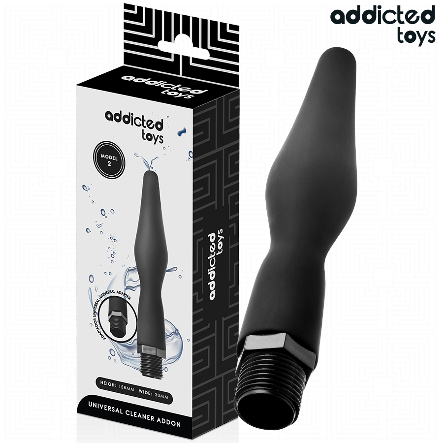 Nettoyeur anal avec adaptateur universel — ADDICTED TOYS