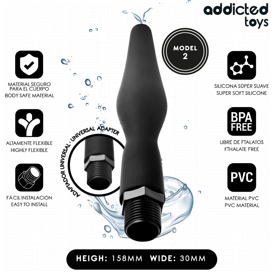 Anal Cleaner with Universal Adapter — ADDICTED TOYS