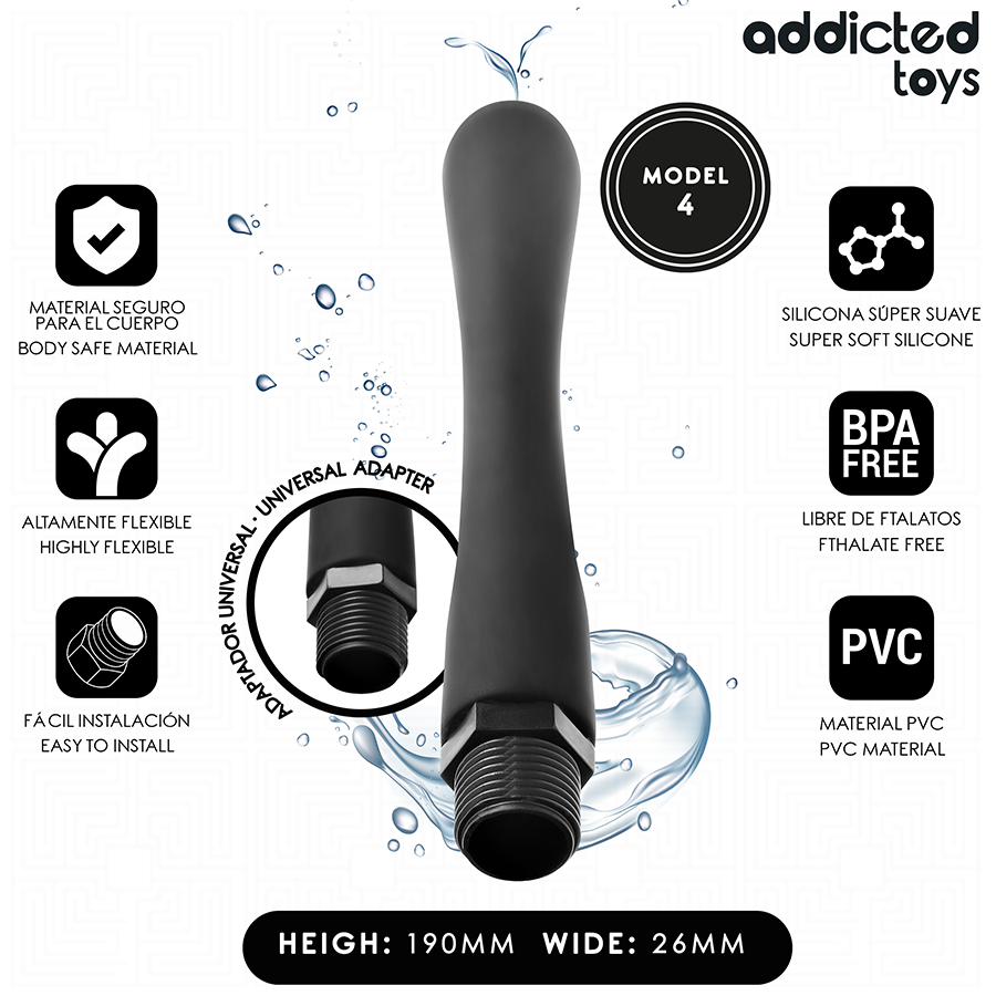 Limpeza anal com adaptador universal modelo 4 — ADDICTED TOYS