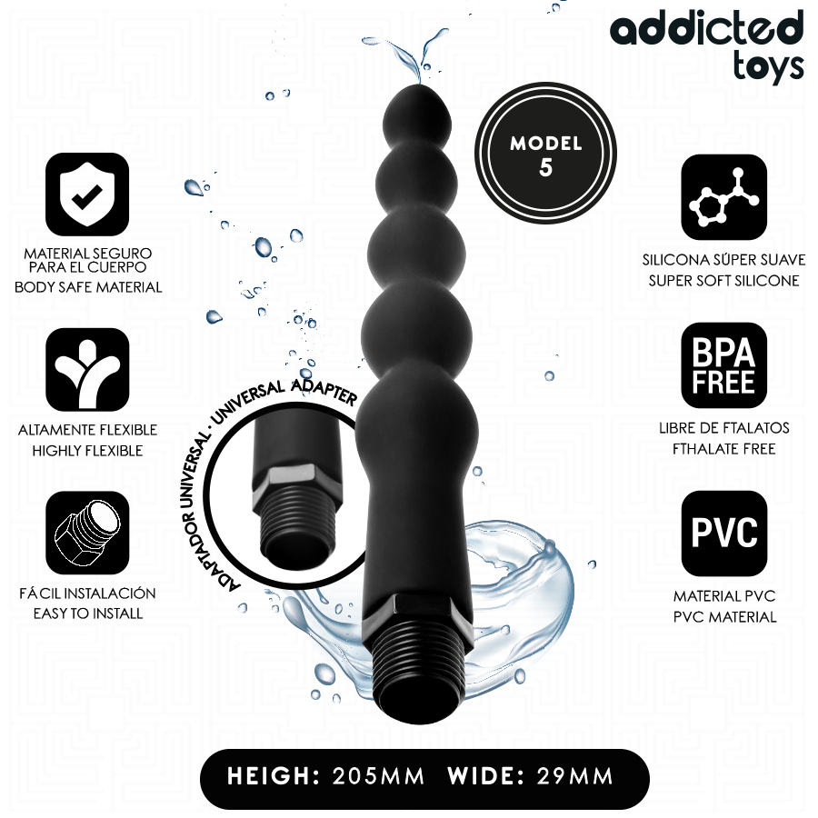 Limpeza Anal com Adaptador Universal — ADDICTED TOYS
