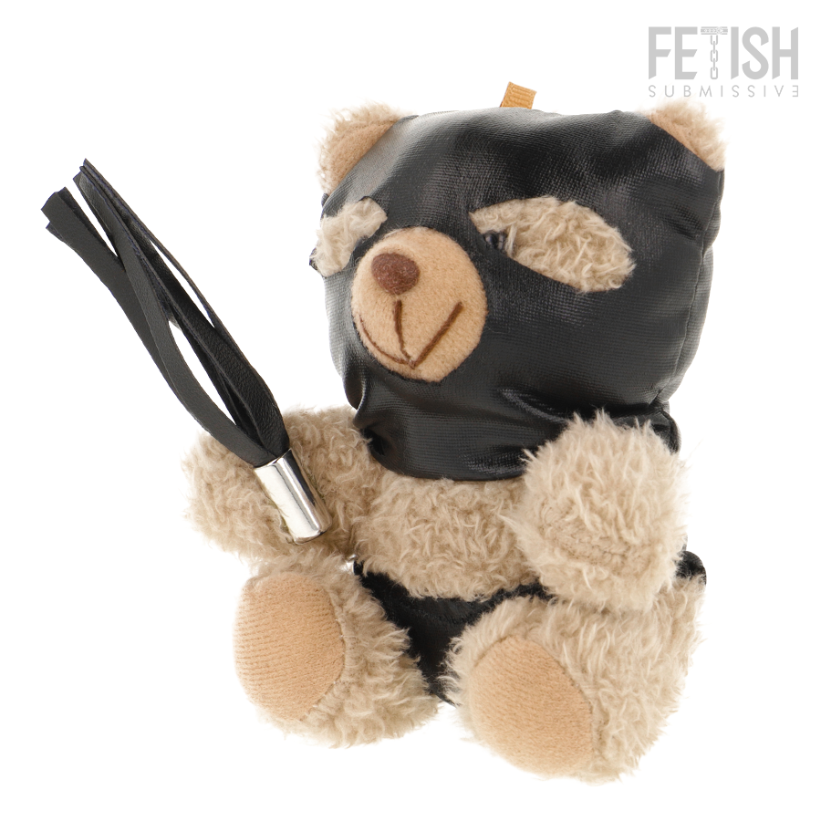 Ours en peluche Luno, accessoires fétichistes noirs — FETISH SUBMISSIVE REBEL TOYS