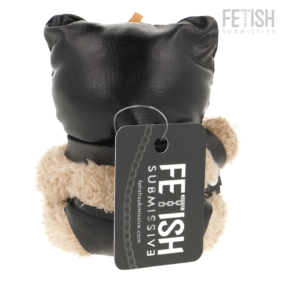Ours en peluche Luno, accessoires fétichistes noirs — FETISH SUBMISSIVE REBEL TOYS