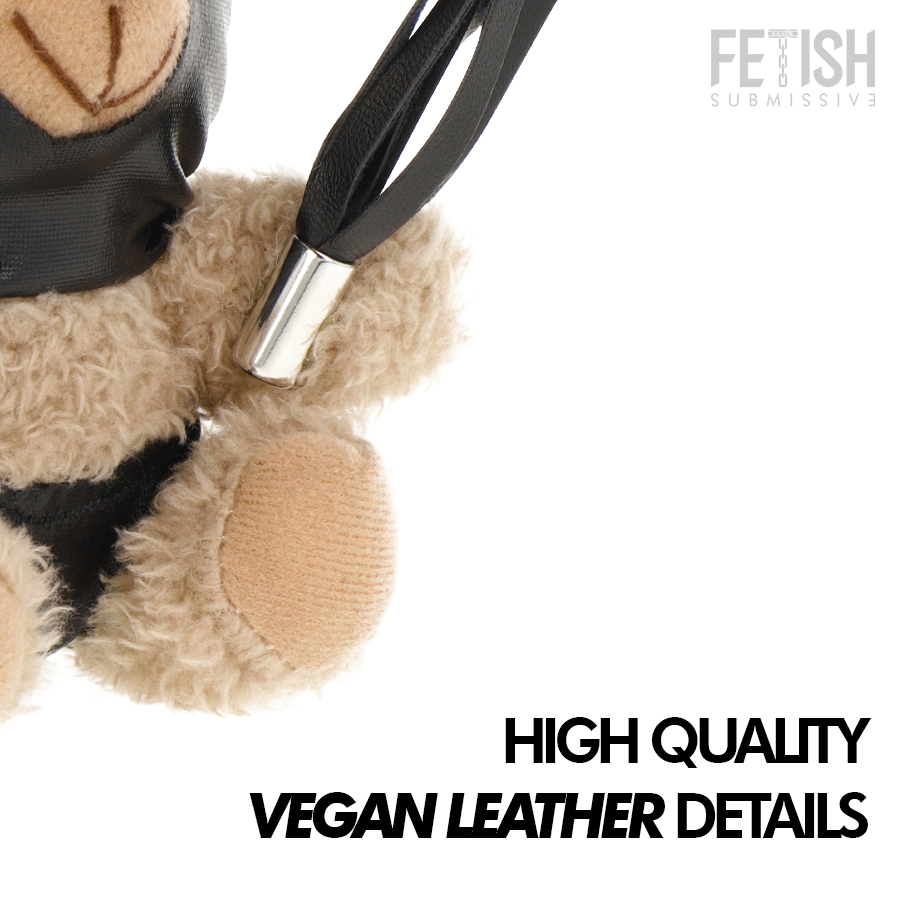 Ours en peluche Luno, accessoires fétichistes noirs — FETISH SUBMISSIVE REBEL TOYS