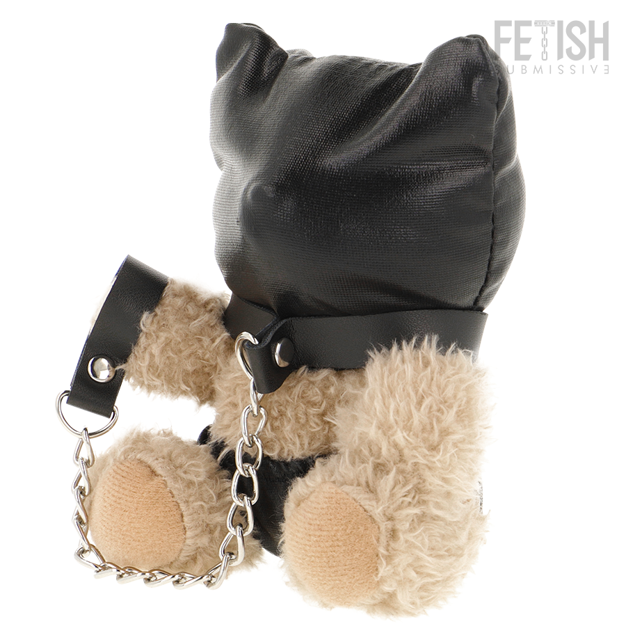 Ours en peluche fétichiste Momo capuche bondage — FETISH SUBMISSIVE REBEL TOYS