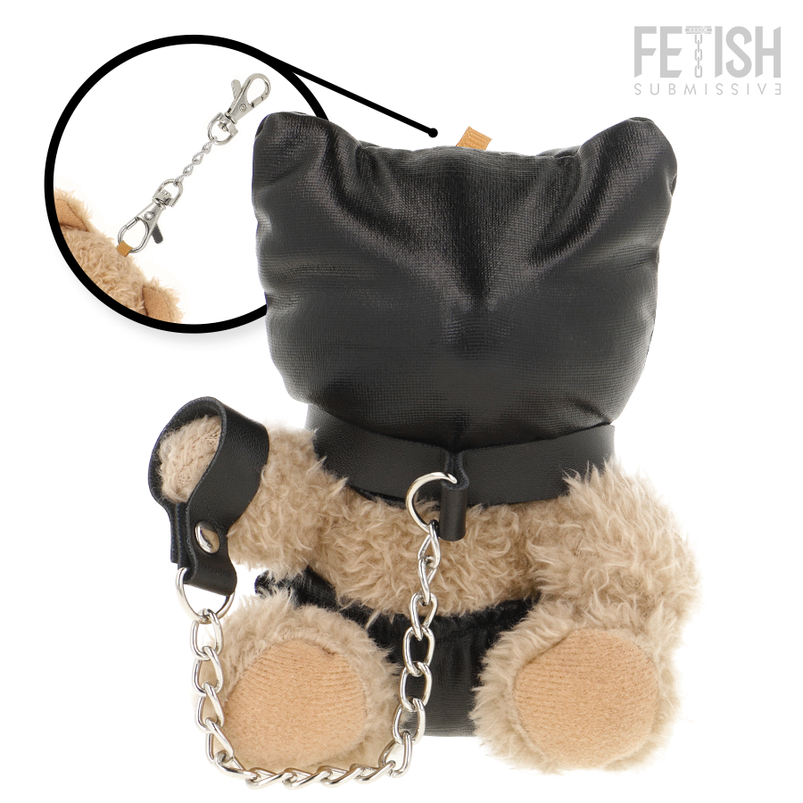 Ours en peluche fétichiste Momo capuche bondage — FETISH SUBMISSIVE REBEL TOYS