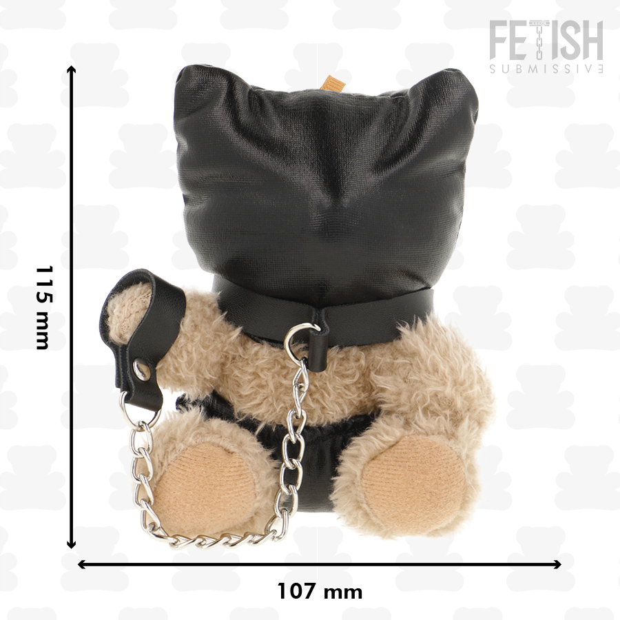 Ours en peluche fétichiste Momo capuche bondage — FETISH SUBMISSIVE REBEL TOYS