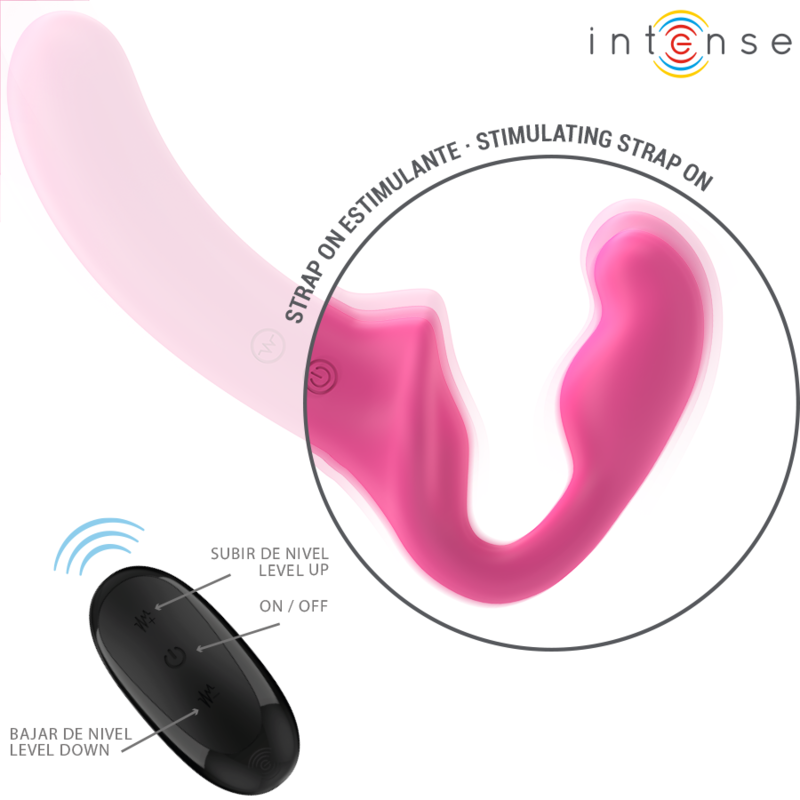 Vibrateur double élégant 20 cm avec télécommande — INTENSE REMOTE CONTROL