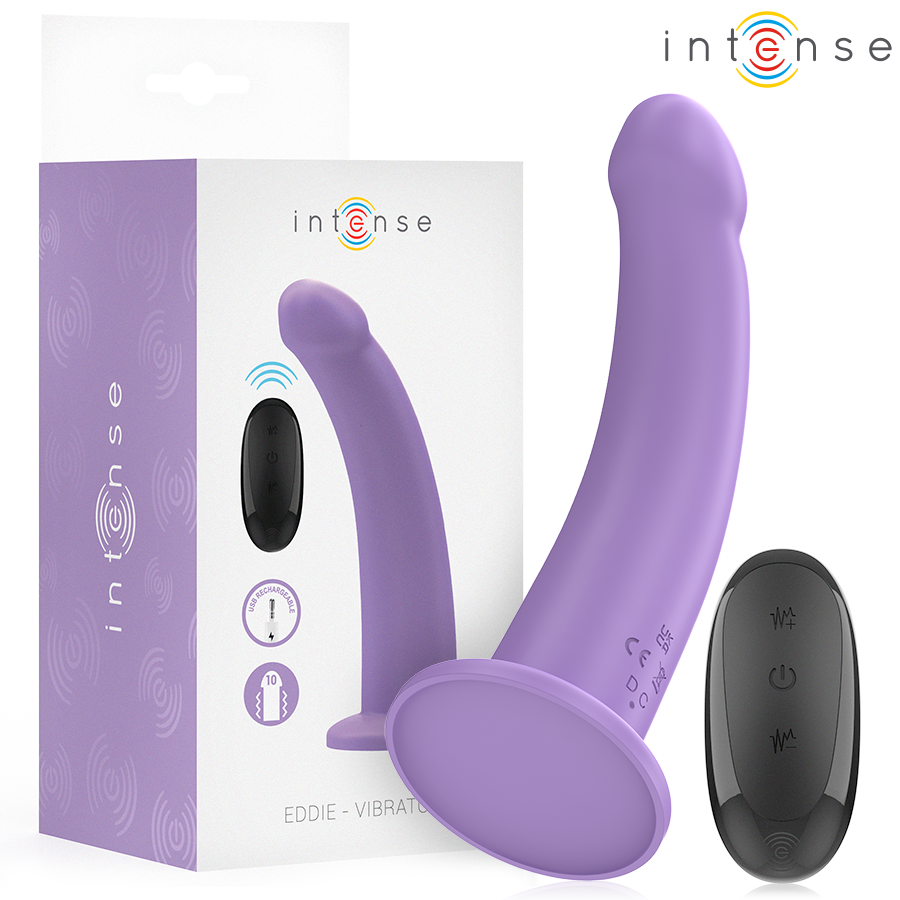 Vibrateur Eddie télécommandé 10 vibrations 17,5 cm — INTENSE REMOTE CONTROL