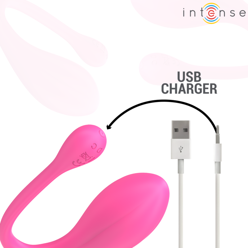 Vibrateur double stimulation en U — INTENSE REMOTE CONTROL